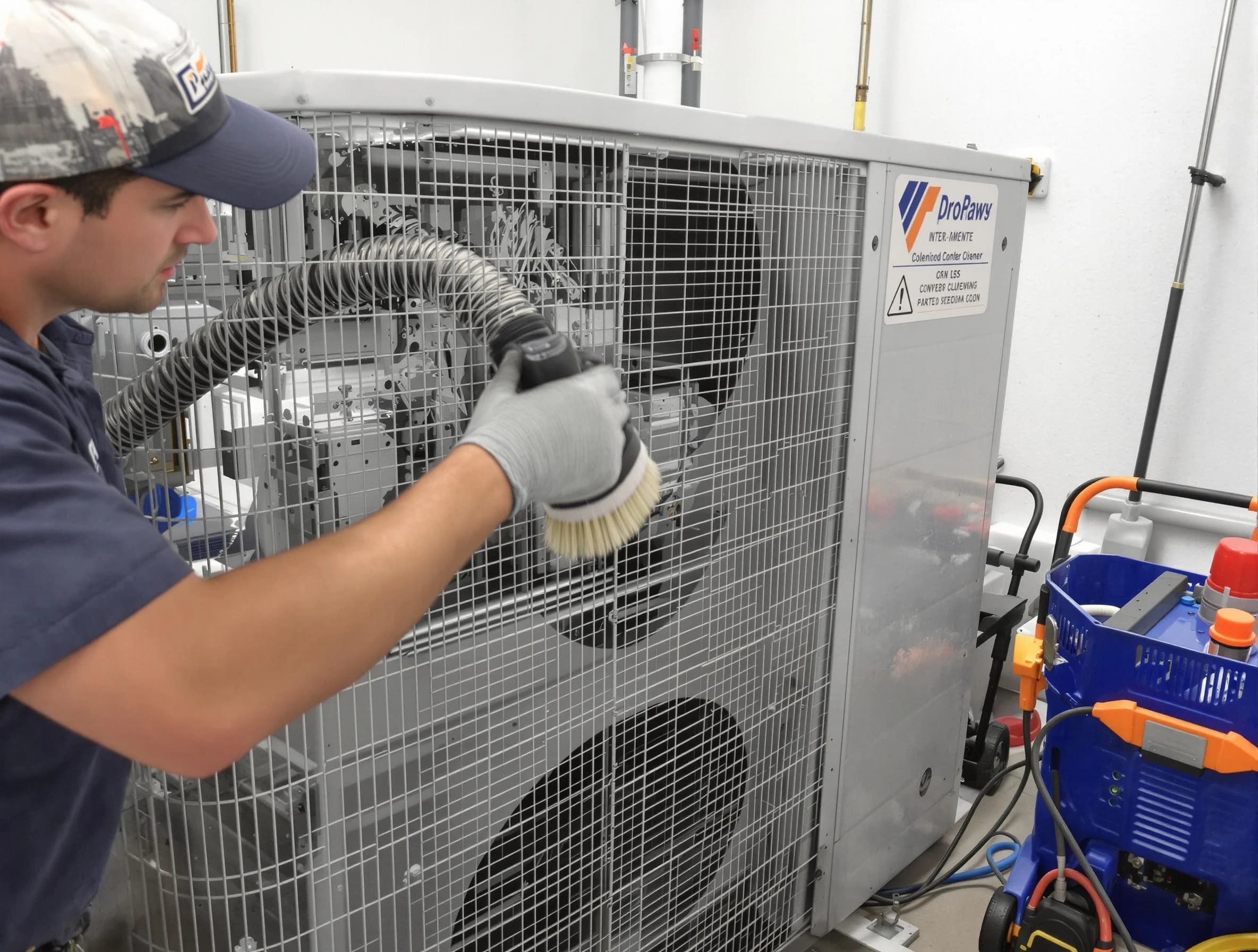 Christiana Air Duct Cleaning specialist performing precision AC coil cleaning for improved system performance in Christiana