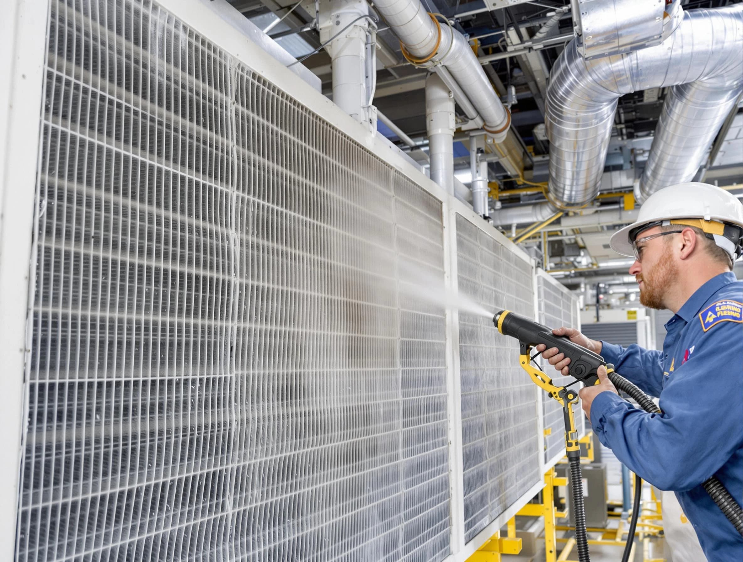 Professional commercial coil cleaning by Christiana Air Duct Cleaning in Christiana