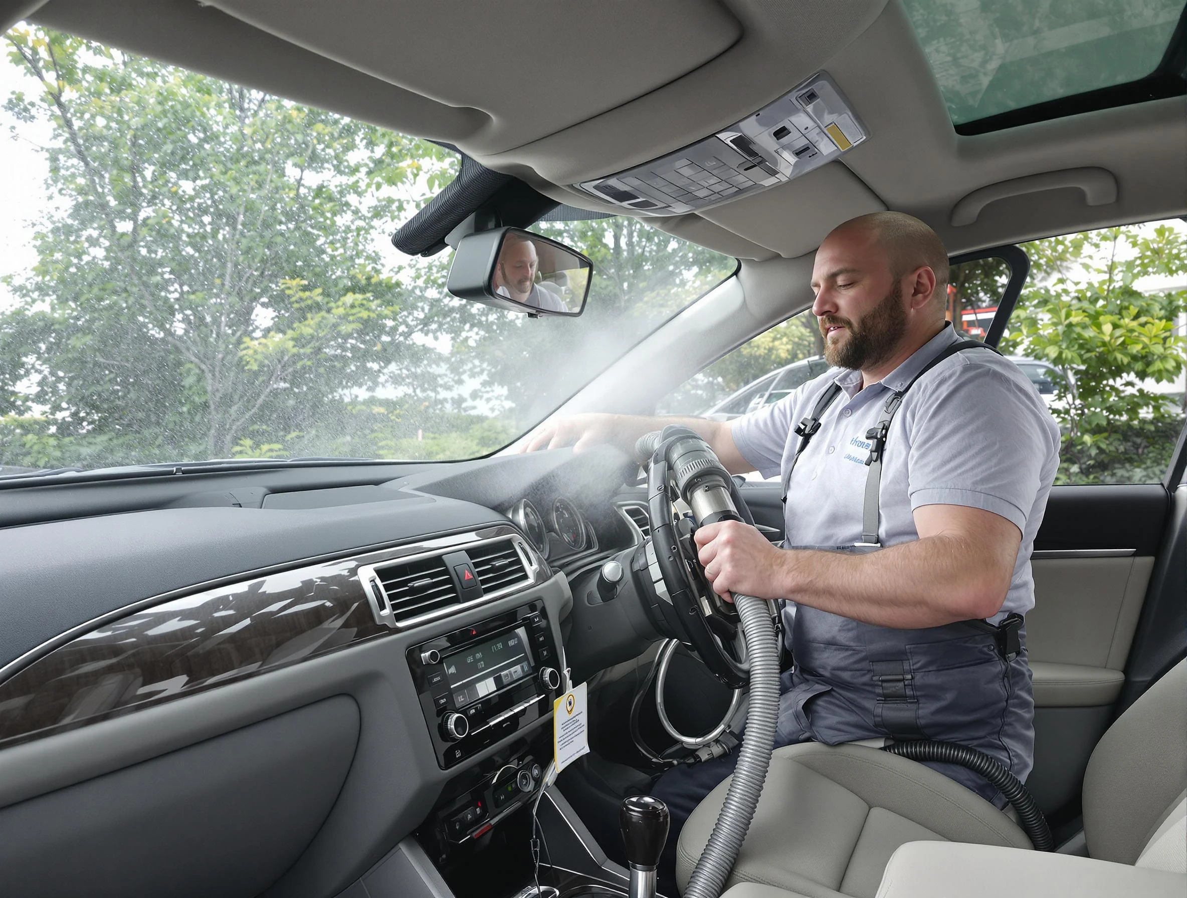 Christiana Air Duct Cleaning specialist performing professional car duct cleaning in Christiana