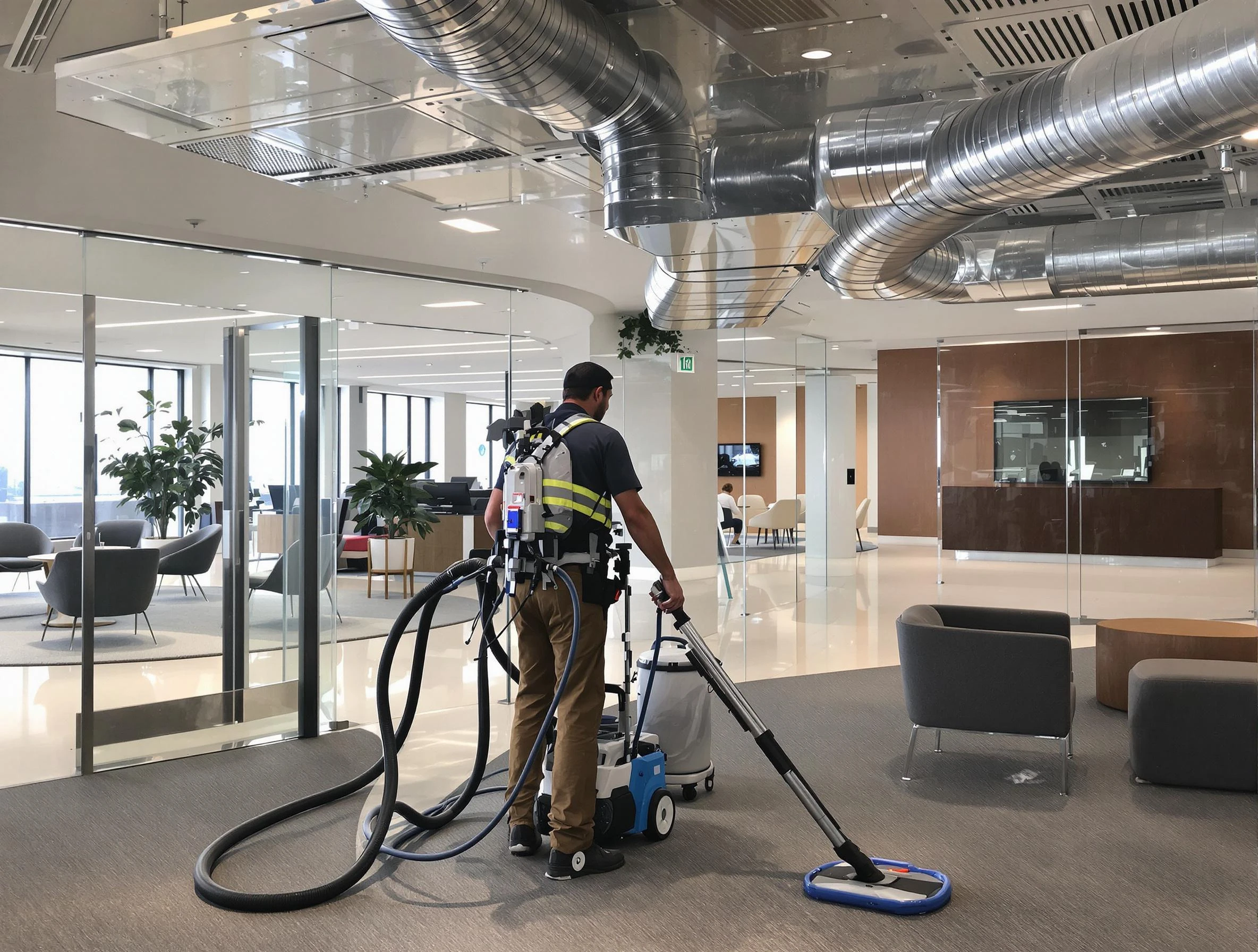 Commercial duct cleaning service by Christiana Air Duct Cleaning in Christiana