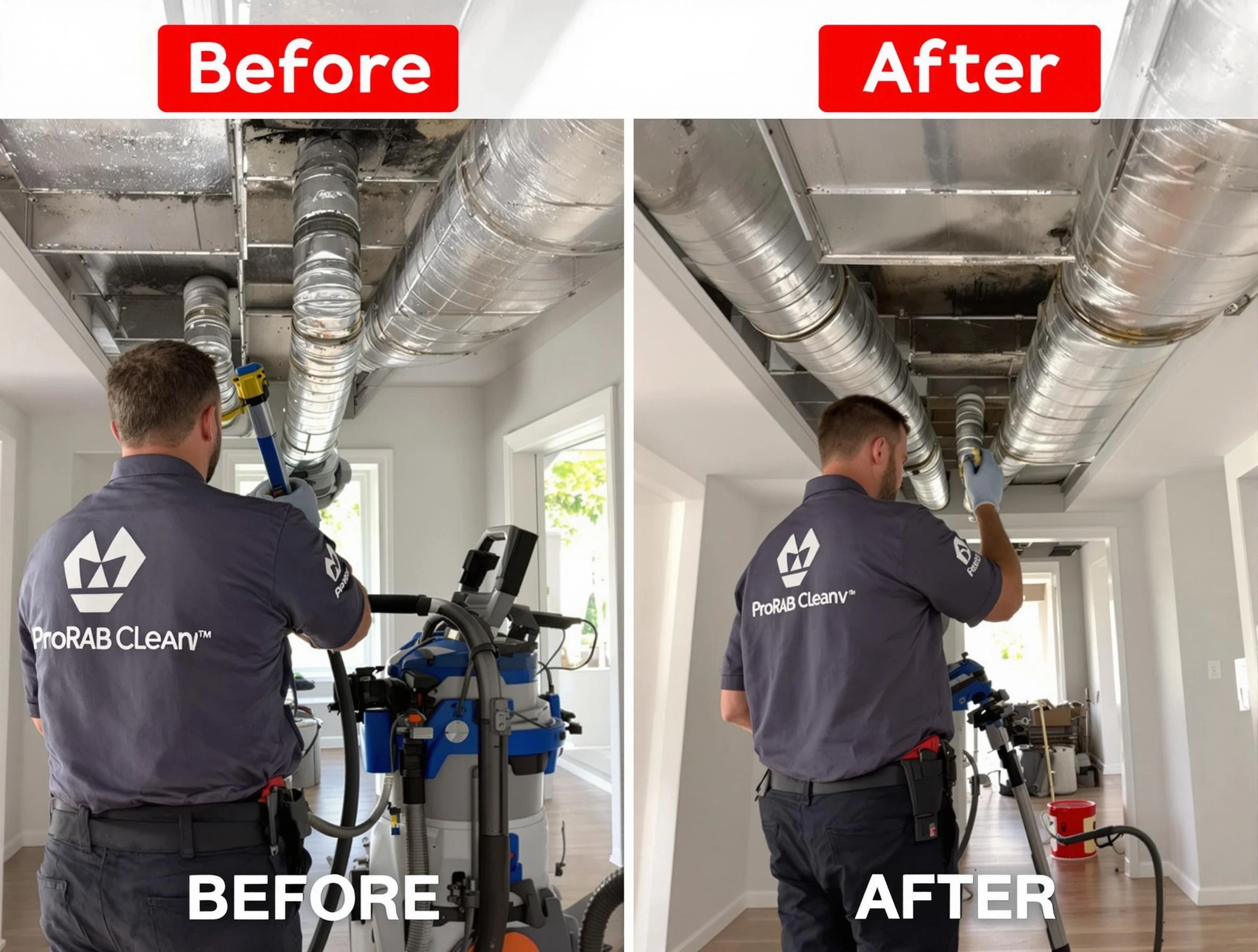 Christiana Air Duct Cleaning expert performing thorough residential duct cleaning in a Christiana home